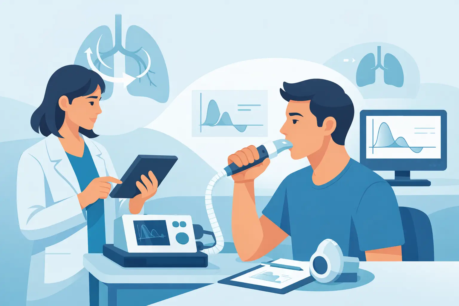 Si kryhet testi i spirometrisë në praktikë?